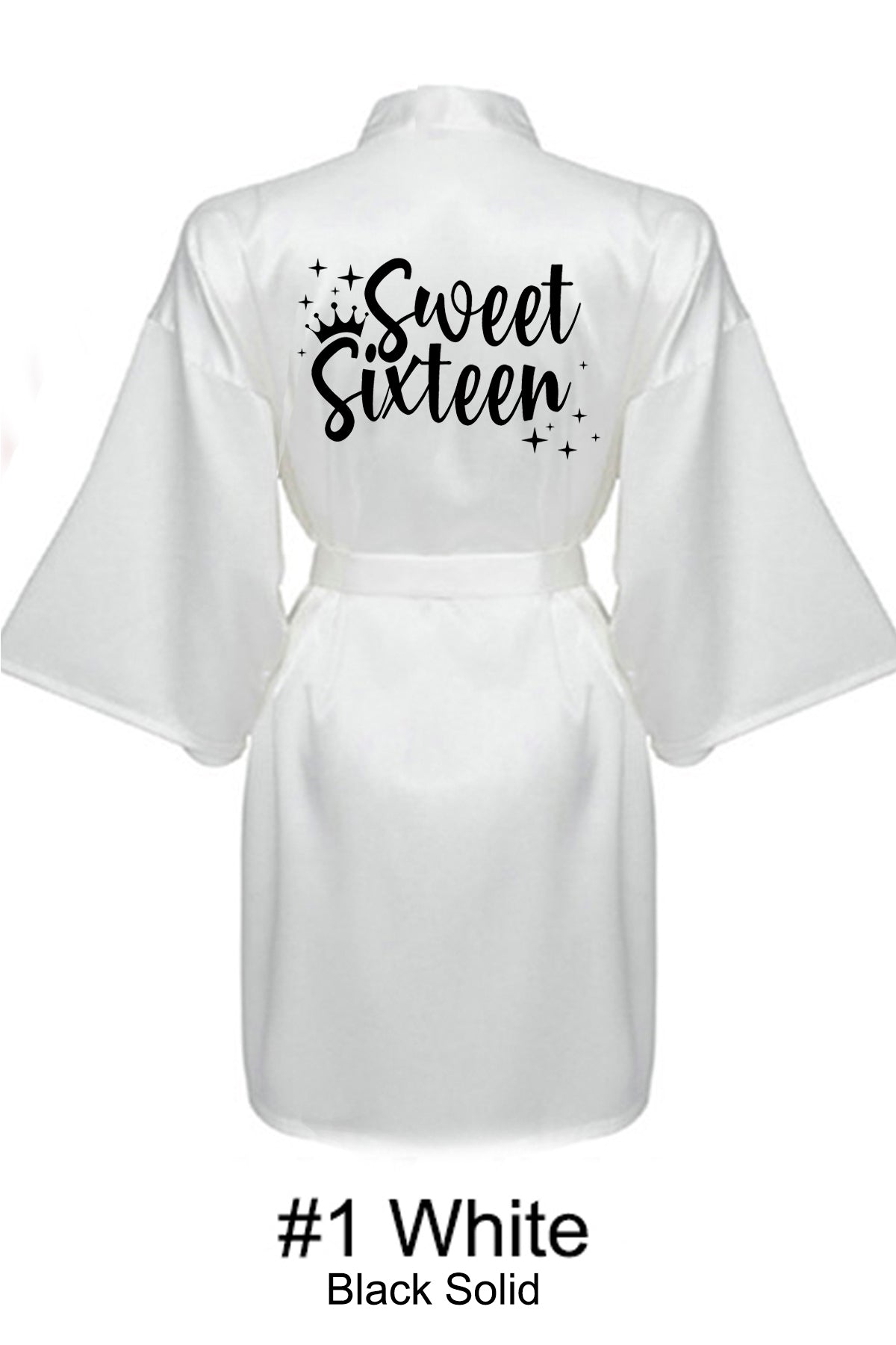 White Sweet 16 Robe