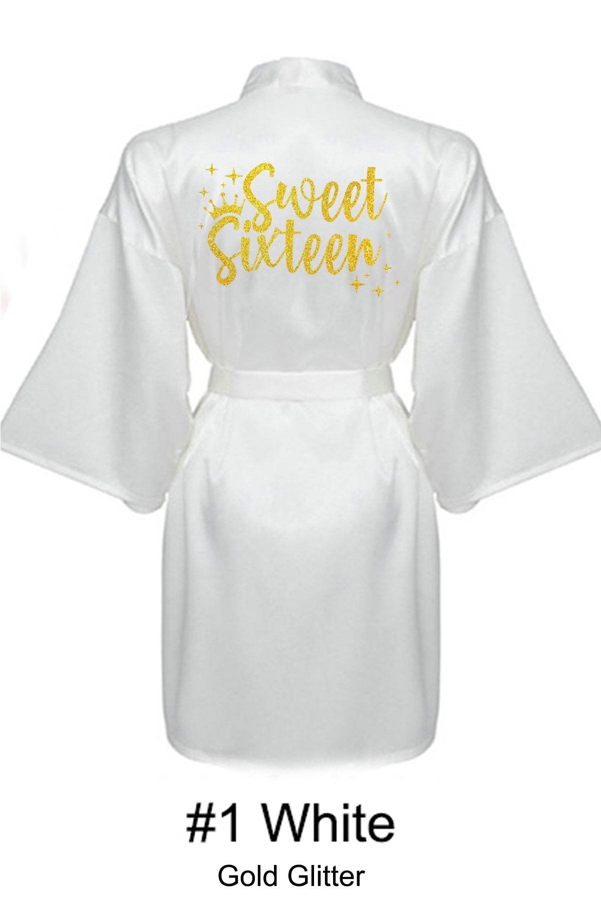 White Sweet 16 Robe
