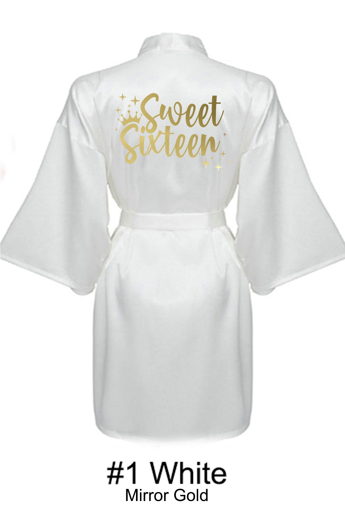 White Sweet 16 Robe