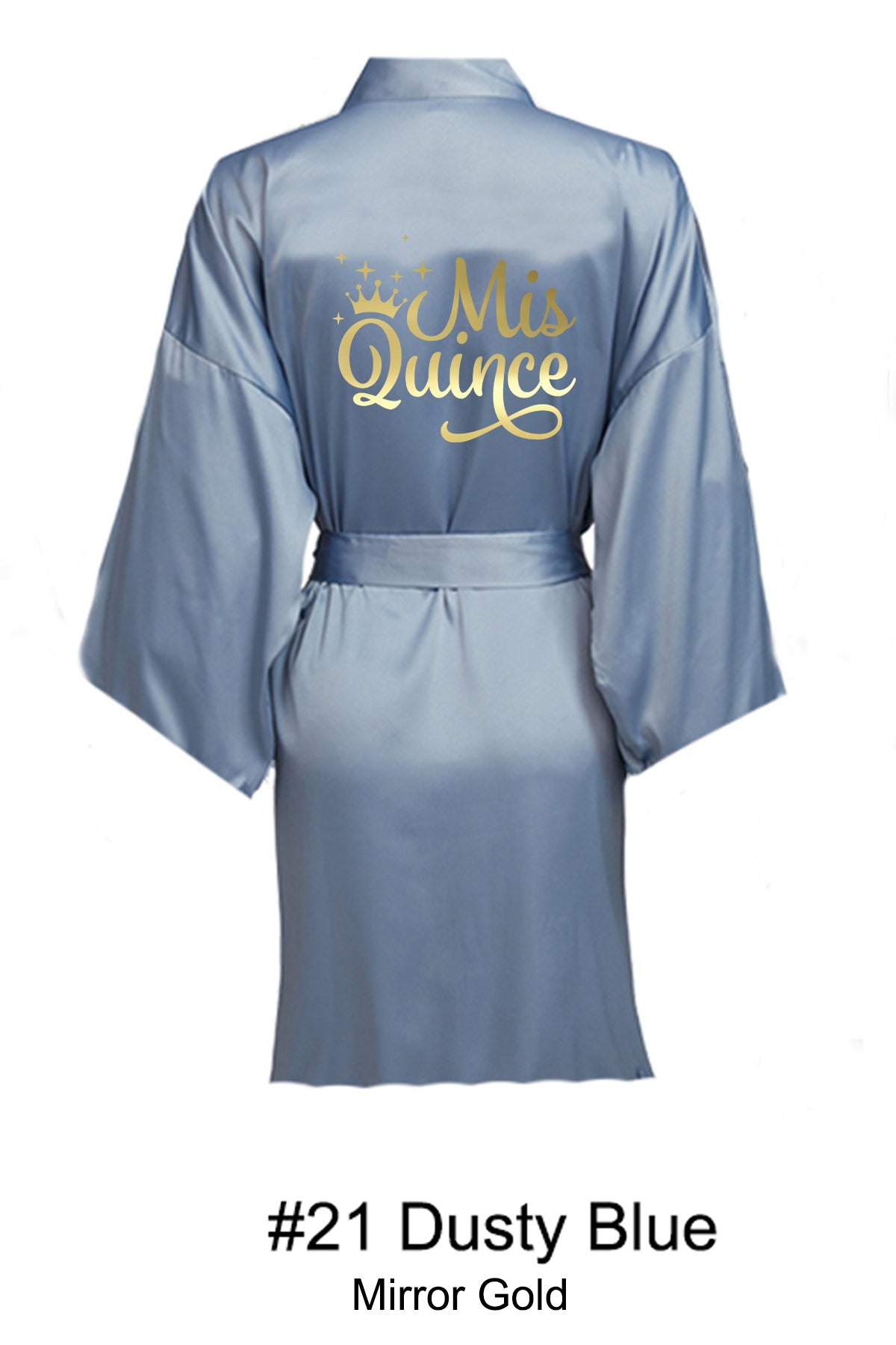 Dusty Blue Quince Robe