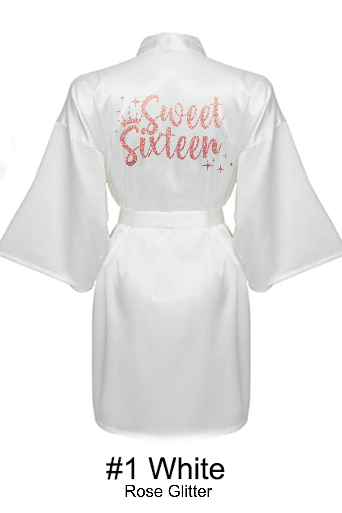 White Sweet 16 Robe