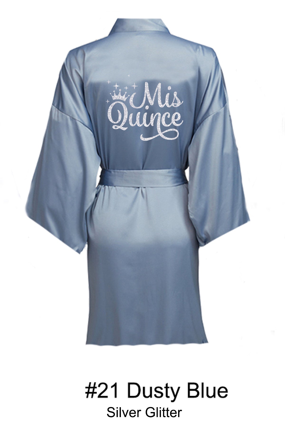 Dusty Blue Quince Robe