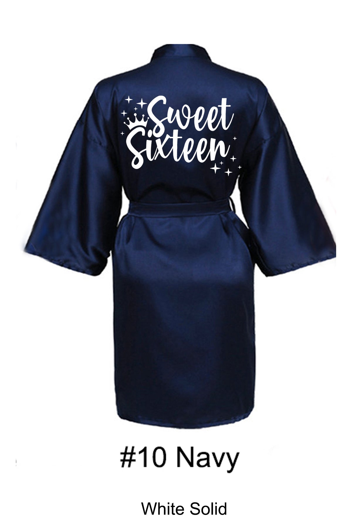 Navy Sweet 16 Robe