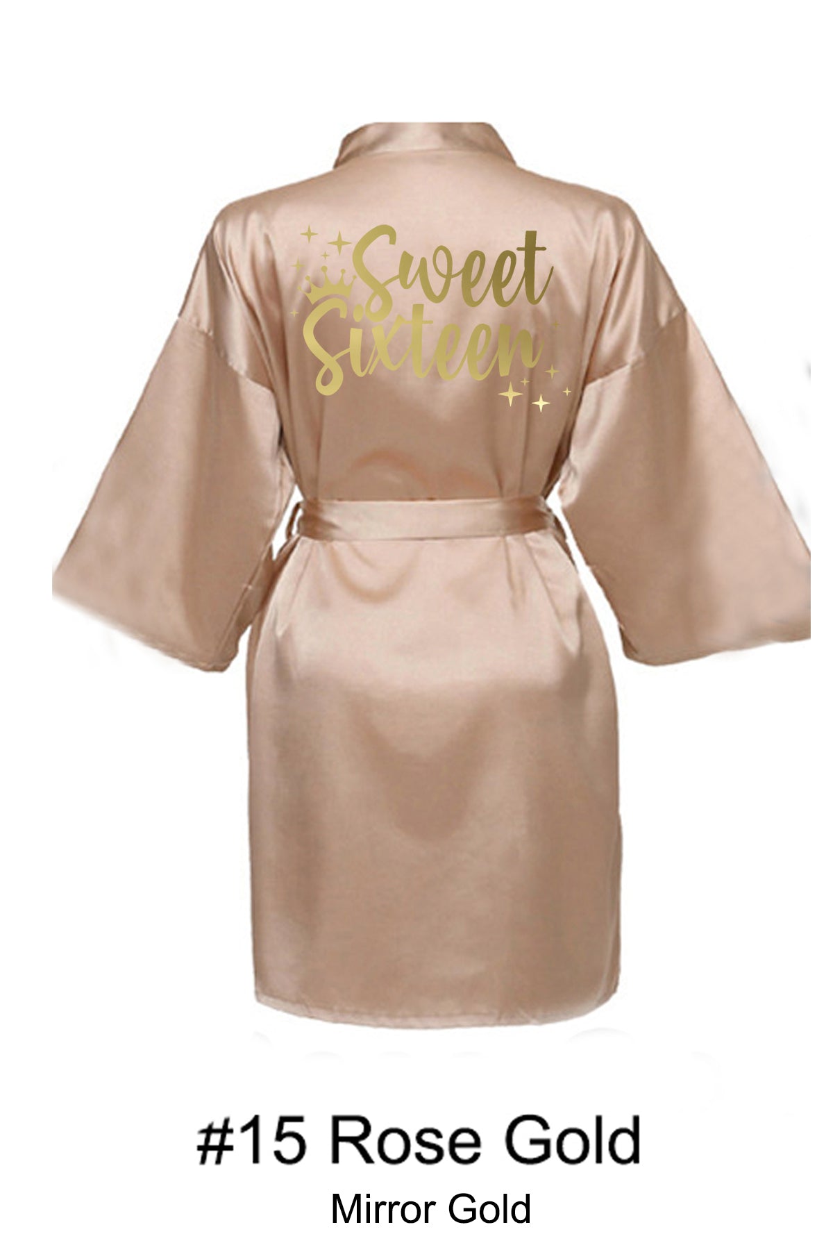 Rose Gold Sweet 16 Robe