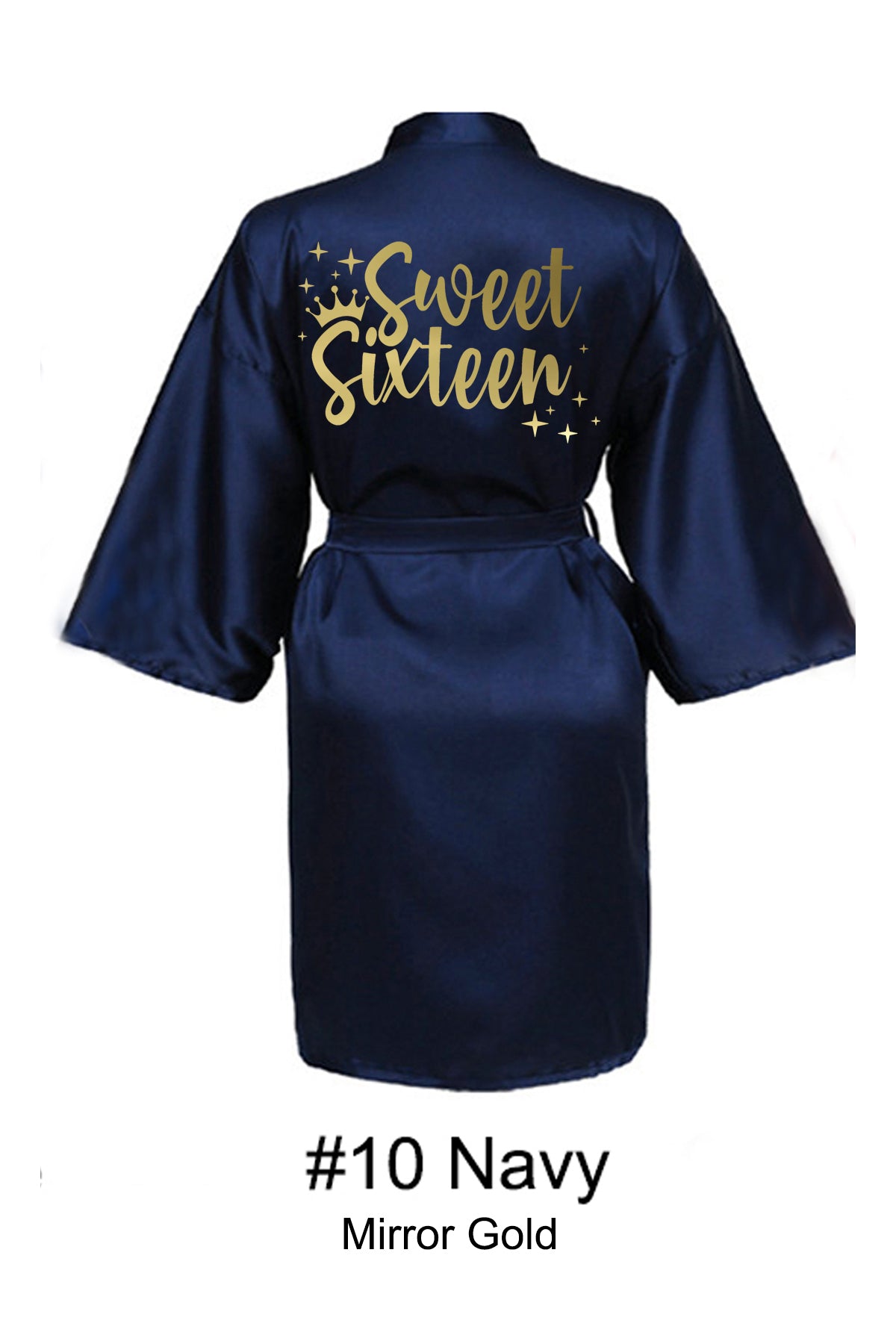 Navy Sweet 16 Robe