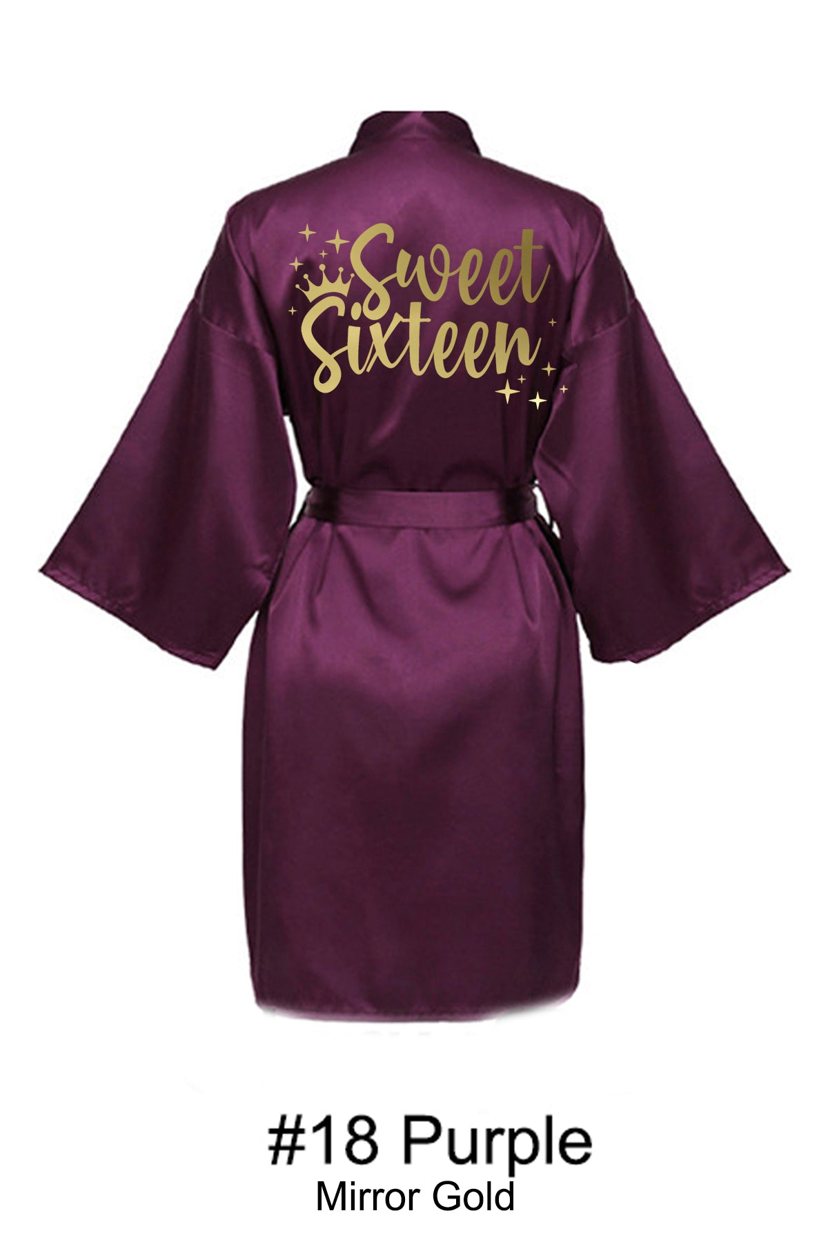 Purple Sweet 16 Robe