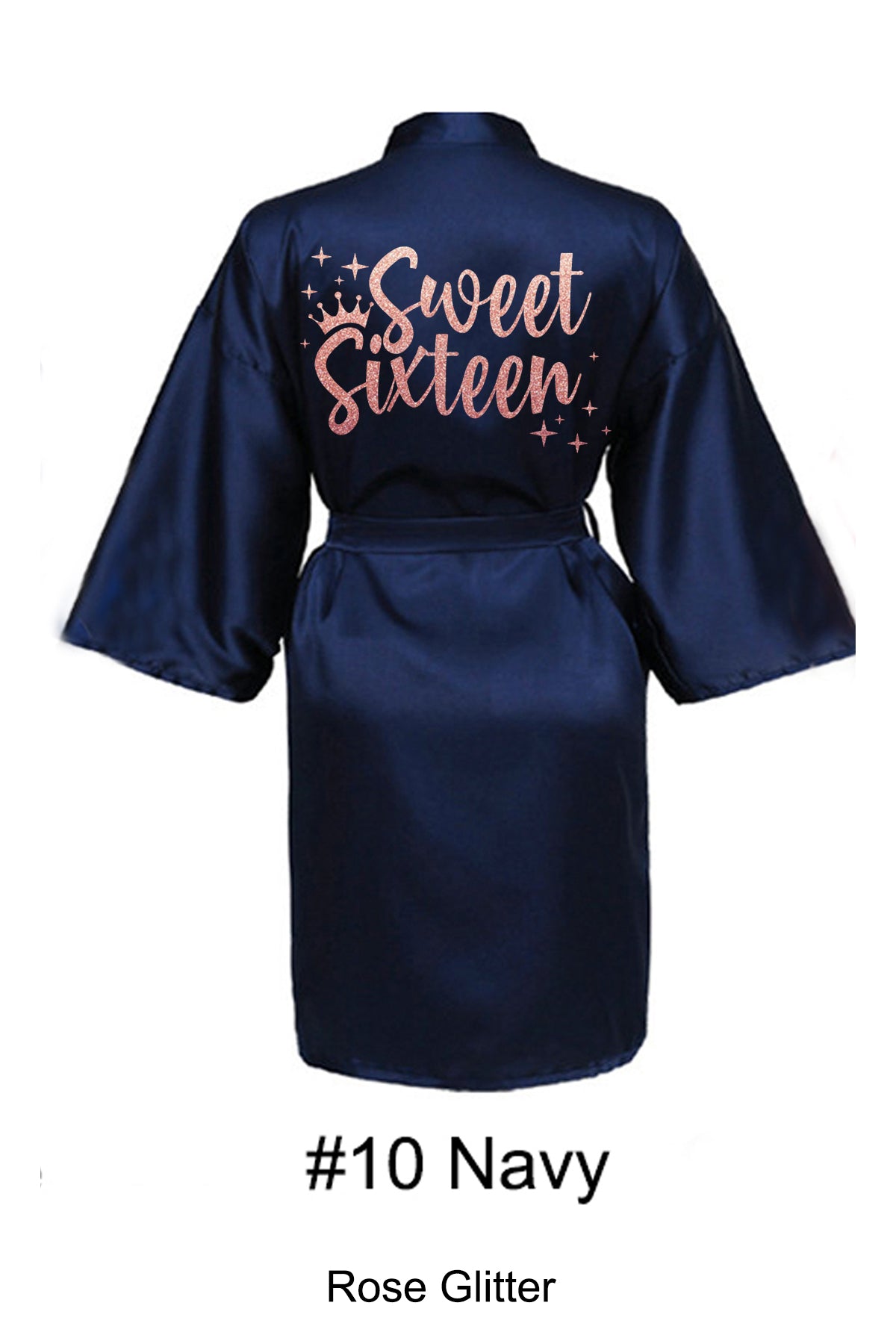 Navy Sweet 16 Robe