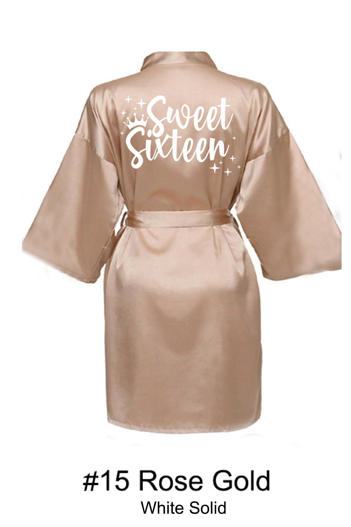 Rose Gold Sweet 16 Robe