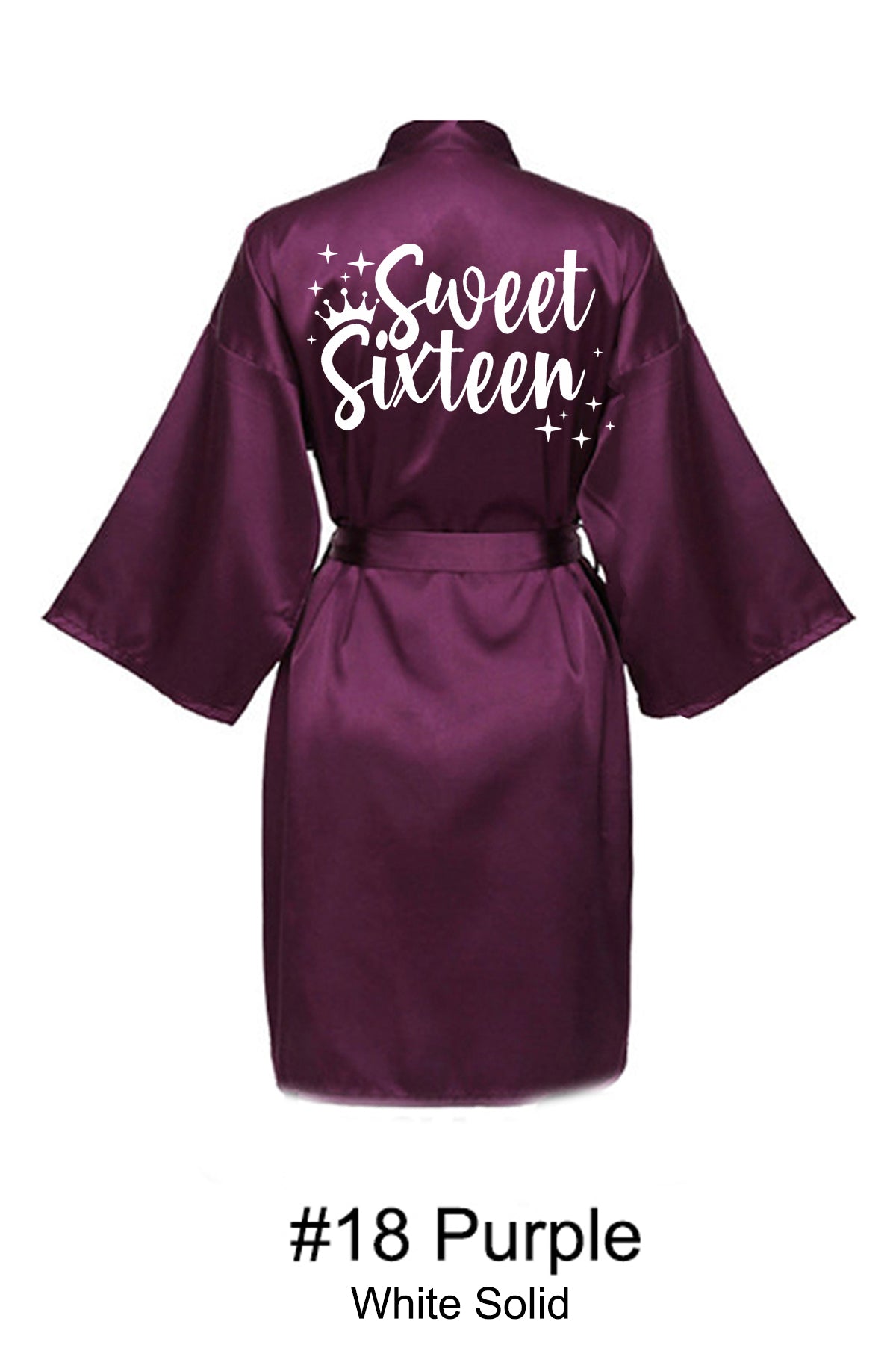 Purple Sweet 16 Robe